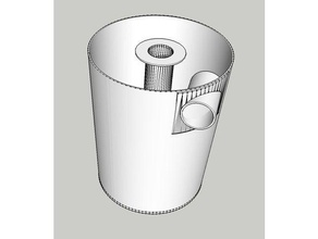 home depot bucket cyclone dust separator tools collector vacuum 3d print model - Mito3D