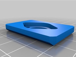 la placa de cubierta 2pin din 42x28x5mm La impresión en 3d 3d print model - Mito3D