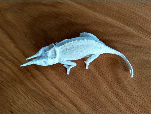 tioceros animali animale gioco jouet rettile trioceros 3D print model - Mito3D