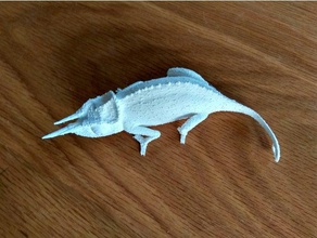 tioceros animals animal game jouet reptile trioceros 3d print model - Mito3D