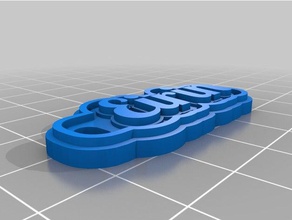 meine angepasste multiline-tag eirin Schlüsselanhänger kundengebundene 3d print model - Mito3D