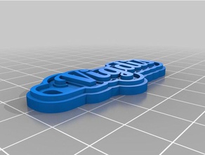 meine angepasste multiline-tag vigdis Schlüsselanhänger kundengebundene 3d print model - Mito3D