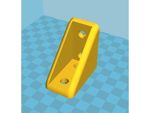 alu profile 30 30mm 8mm nut corner coupler engineering 3d print model - Mito3D