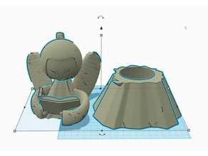 angel lamba kapağı açtı dekor 3dprintable melek kapak michelangelo iki parça 3d print model - Mito3D