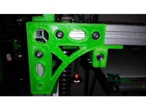 fb2020 addon more rigid y rod holder 3d printer parts corexy fb2020corexy fusebox 3d print model - Mito3D