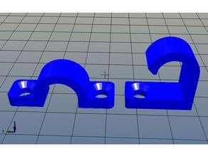 suporte do cabo partes anet a8 o clip quadro chave 3d print model - Mito3D