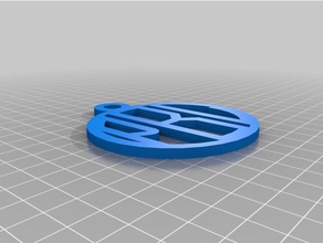 pbl2 monograma pingente jóias personalizado 3d print model - Mito3D