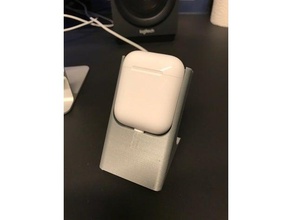 airpod-charge-dock gadgets airpods Ladegerät stehen apple 3d print model - Mito3D