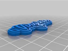portecle2virginie keychains customized 3d print model - Mito3D
