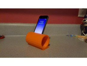 iphone 5 passive amplifier stand mobile phone 3d print model - Mito3D