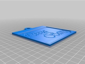 il mio personalizzato lithopane bagno-logo 2d art su misura 3d print model - Mito3D