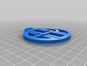 esp2 monograma personalizado pingente jóias 3d print model - Mito3D