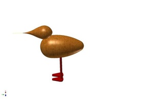 mouette stilistic sculptures d'oiseaux la sculpture 3d print model - Mito3D