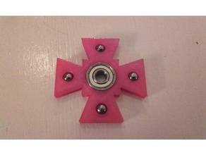 hand spinner Kreuz gadgets 3d print model - Mito3D