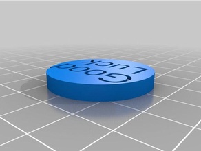 my customized token text coins & badges 3d print model - Mito3D