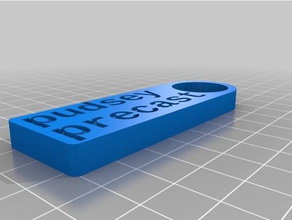 meu personalizados simples etiqueta de chave organização personalizado 3d print model - Mito3D