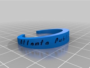 meu personalizados bracelete pulseiras personalizado 3d print model - Mito3D