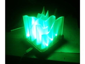 northern lights kind sculptures arduino astronomy buildbase electronics leds northernlights 3d print model - Mito3D