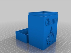 o churn baralho de caixa office personalizado 3d print model - Mito3D