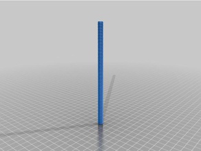 long threaded rod parts customized 3d print model - Mito3D