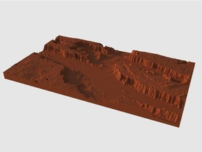 valles marineris fisica & astronomia l'astronomia canyon ethan 3d nan marte spazio 3d print model - Mito3D