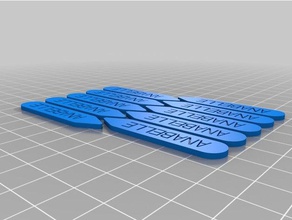 my customized personalized collar stay -ab accessories 3d print model - Mito3D