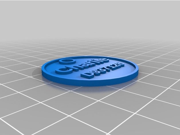 meine angepasste Runde dog tag Haustiere kundengebundene 3D print model - Mito3D