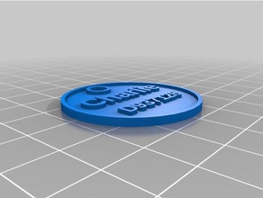 meine angepasste Runde dog tag Haustiere kundengebundene 3d print model - Mito3D