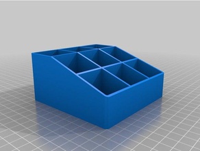 fully parametric square hole box nail polish accessories 3d print model - Mito3D