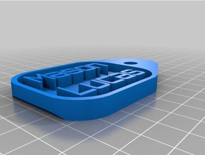 minha personalizado etiqueta de chave - mais fácil remover 3d print model - Mito3D