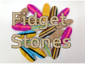 fidget piedras juegos y juguetes spinner juguete de piedra preocupe 3d print model - Mito3D