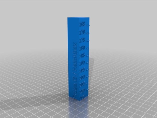 meu personalizados calibração de temperatura torre A impressão 3d testes personalizado 3D print model - Mito3D