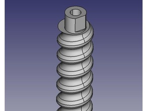 3d printable round threaded lead screw nut printer parts 3d print model - Mito3D