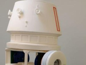 r5d4 droid cupola rivisto file oggetti di scena astromech r5-d4 star wars 3d print model - Mito3D