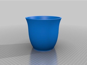 flower pot outdoor & garden 3d print model - Mito3D