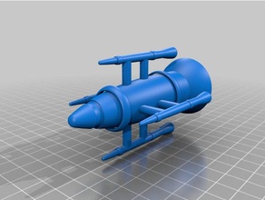 el cohete juegos y juguetes de juguete 3d print model - Mito3D