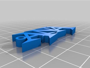 my customized simple named ana keychains 3d print model - Mito3D
