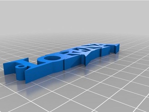 minha simples personalizado chamada lorena chaveiros 3d print model - Mito3D