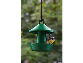 colgantes de aves la casa dispensador comida al aire libre y jardín pajarera pájaro 3d print model - Mito3D