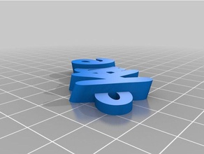 özelleştirilmiş iamburny benim v2 metin - adı kane Anahtarlık 3d print model - Mito3D