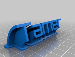 tamerplate office customized 3d print model - Mito3D