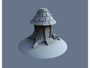 tree stump house buildings & structures 28mm dnd dungeons fairy fairy garden fantasy gnome stump tree stump