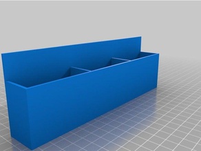 soporte pared control remoto les conteneurs personnalisé 3d print model - Mito3D