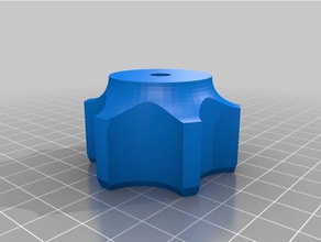 mon personnalisés paramétrée bouton étoile de l'outil pièces personnalisé 3d print model - Mito3D