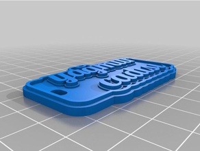 z m n llaveros personalizado 3d print model - Mito3D