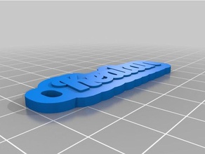 kealan v3 aracın gerçek yaşam Anahtarlık özelleştirilmiş 3d print model - Mito3D
