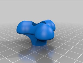 lisa n curvy pomo de estrella 1 4 x 20 partes personalizado 3d print model - Mito3D