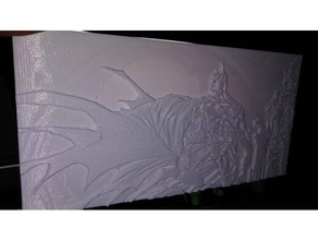 lithophane batman scansioni & repliche 3d print model - Mito3D