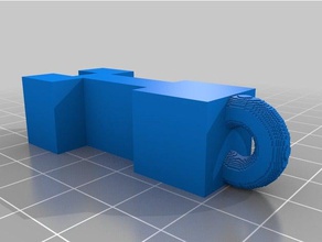 3d barra de minecraft creeper chaveiro nudel 3d print model - Mito3D
