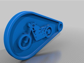 moto llavero de la automoción motocicleta 3d print model - Mito3D